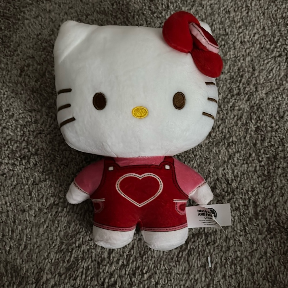 Hello kitty and friends By Sanrio Red heart Hello kitty about 8”